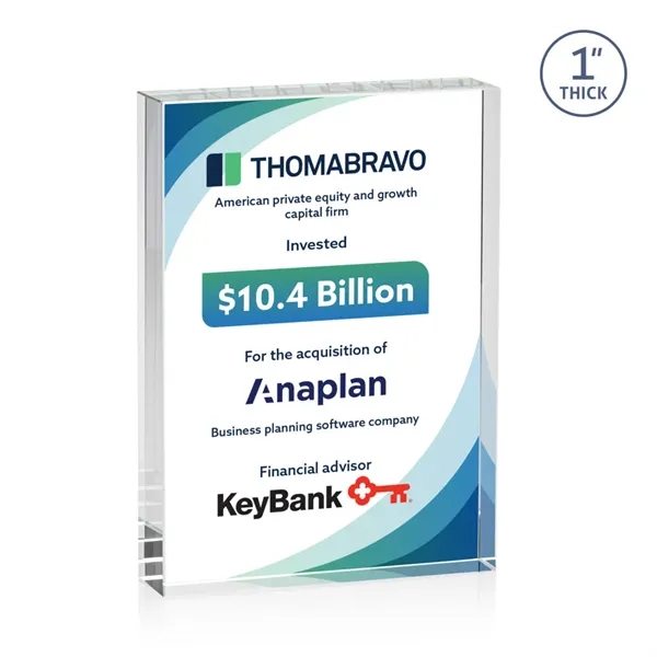 Our Optical Crystal Bendell VividPrint™ Award is impeccably cut for clarity... from ASI 84592 St Regis Group / St Regis
