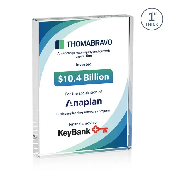 Our Optical Crystal Bendell VividPrint™ Award is impeccably cut for clarity... from ASI 84592 St Regis Group / St Regis