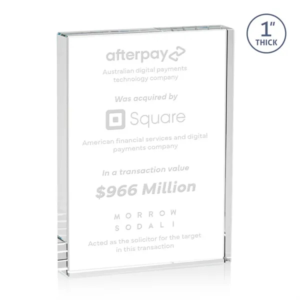 Our Optical Crystal Bendell Award is impeccably cut for clarity and... from ASI 84592 St Regis Group / St Regis