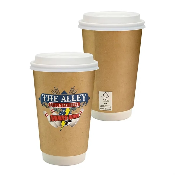 16 oz. Full Color Dusky Paper Cup with Lid... from ASI 30208 A P Specialties / AP Specialties