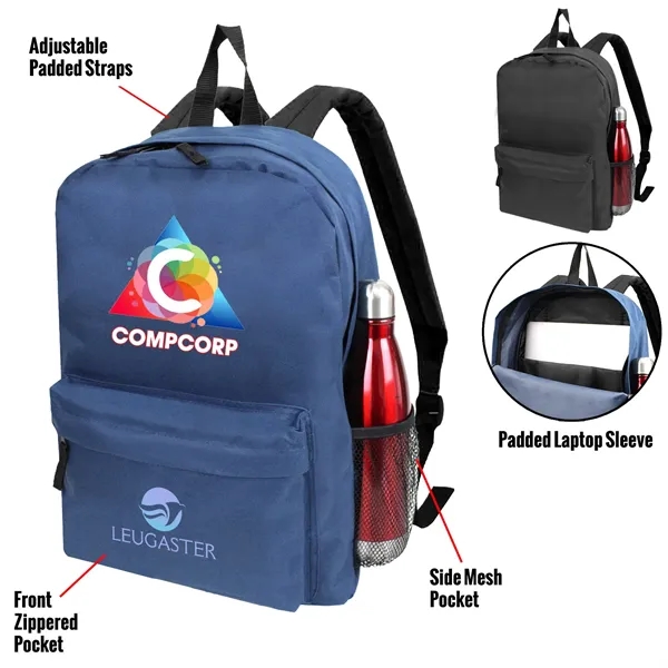 12.5" x 17" x 5" polyester laptop backpack with space for... from ASI 37980 Bagworld