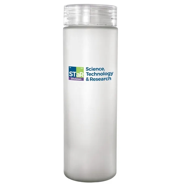 Clear View 22 oz. Full Color Frosted Glass Bottle... from ASI 30208 A P Specialties / AP Specialties