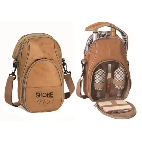 Brava Wine & Cheese Backpack Tote Holds 2 Bottles.... from ASI 88675 Picnic Plus