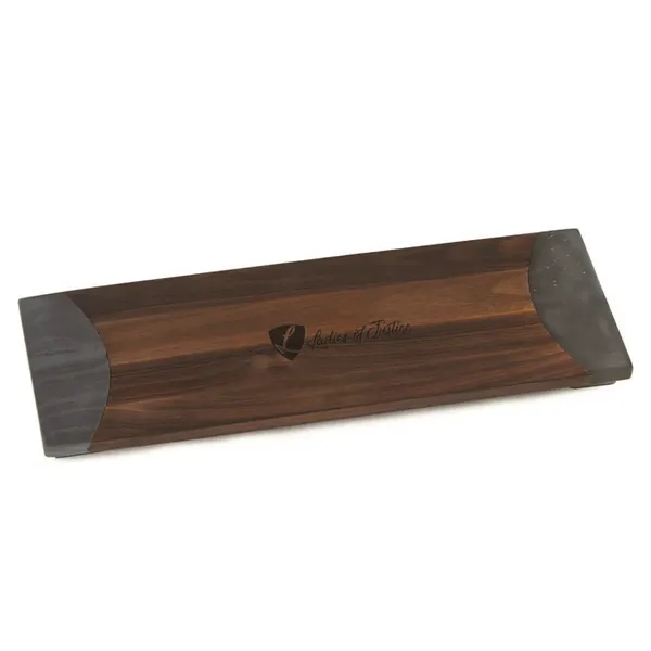Large acacia wood and marble Serving Board... from ASI 88675 Picnic Plus / PICNIC PLUS