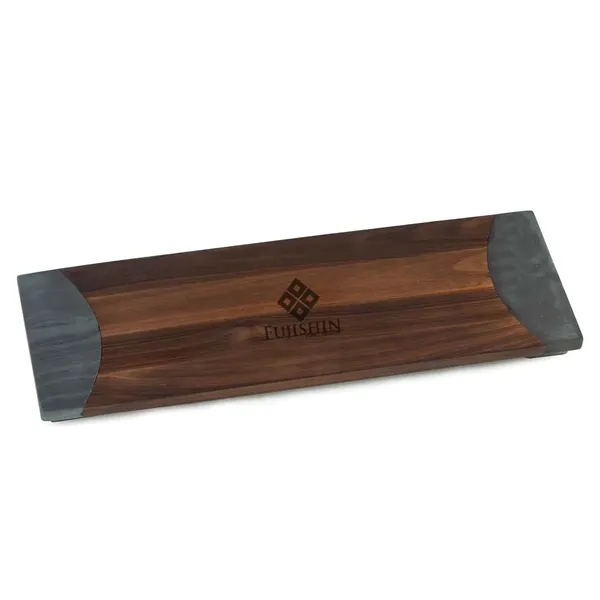 Large acacia wood and marble Serving Board... from ASI 88675 Picnic Plus / PICNIC PLUS