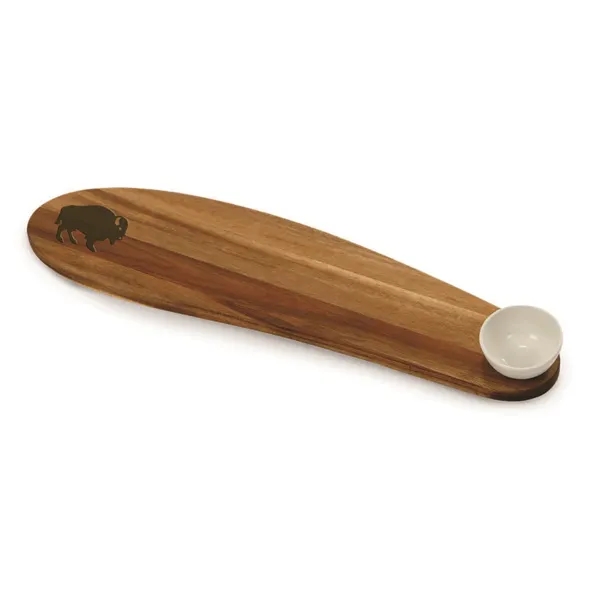 Long serving board with dipping bowl... from ASI 88675 Picnic Plus