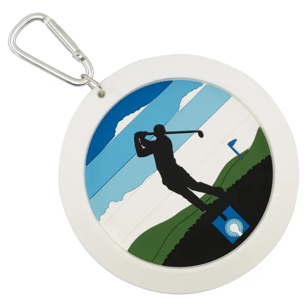 4" PVC golf putting target, bag tag and drink coaster with... from ASI 52263 EMT / EMT
