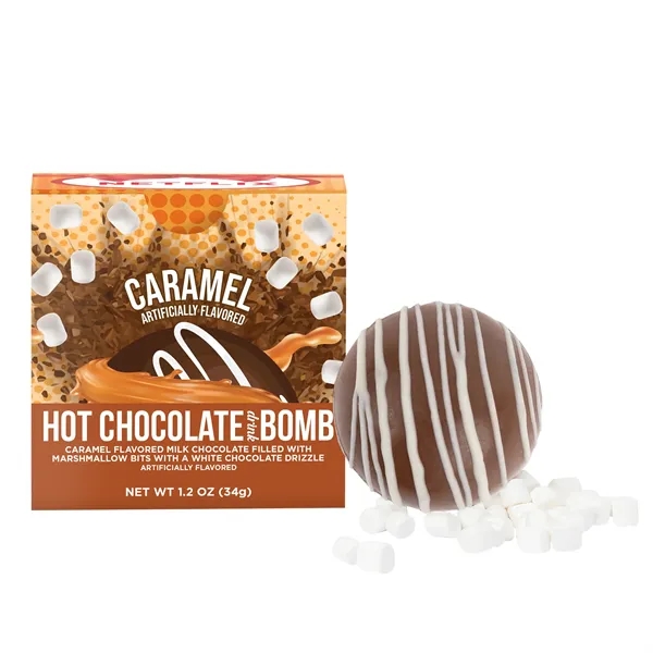 Hot Chocolate Bomb Caramel Flavor in Full Color Box... from ASI 44900 NC Custom (CI/Lanco) / Chocolate Inn