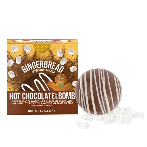 Hot Chocolate Bomb Gingerbread Flavor in Full Color Box... from ASI 44900 NC Custom (CI/Lanco) / Chocolate Inn