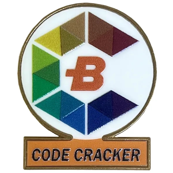 Deluxe Signet Enamel Pin USA. 3D Raised Enamel Printed... from ASI 40515 BILD Enterprises LLC