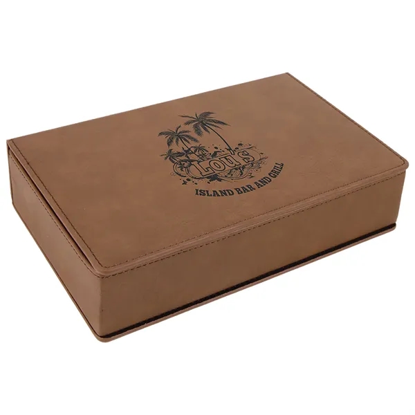 Gift set with 6 oz. leatherette-stainless steel flask, funnel and two... from ASI 74601 Calico