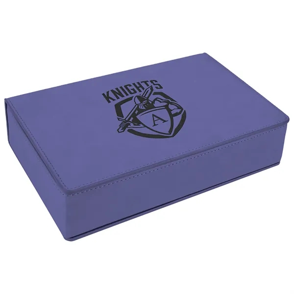 Gift set with 6 oz. purple leatherette-stainless steel flask, funnel and... from ASI 74601 Calico