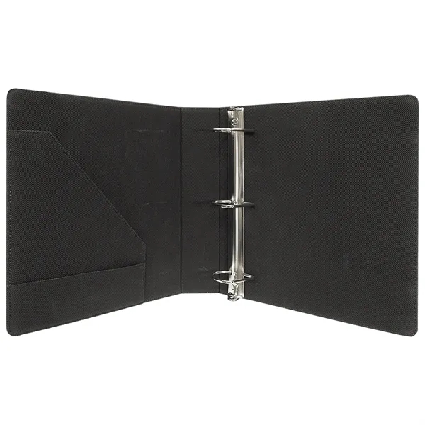 11" x 11.5" x 3" white PU leatherette 3-ring binder with... from ASI 74601 Calico
