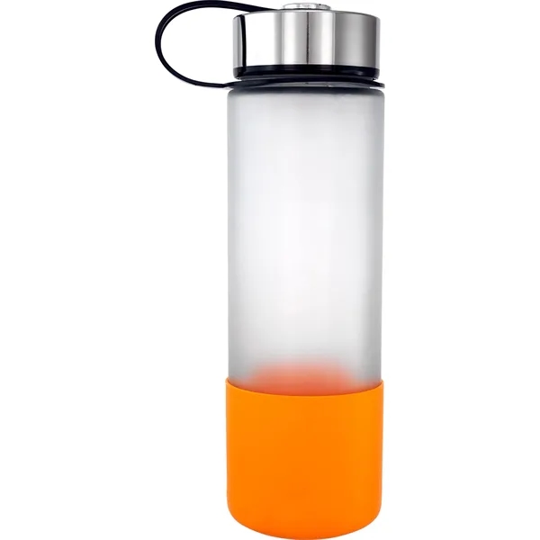 Metal Lanyard Lid 22oz. Full Color Frosted Glass Grip Bottle... from ASI 30208 A P Specialties / AP Specialties
