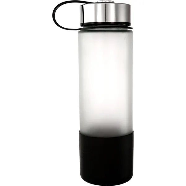Metal Lanyard Lid 22oz. Full Color Frosted Glass Grip Bottle... from ASI 30208 A P Specialties / AP Specialties