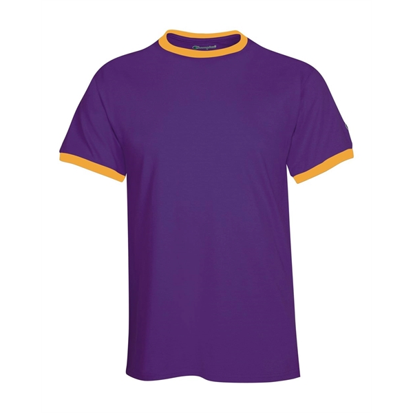T-shirt made of 100% cotton with rib contrast collar and sleeve... from ASI 84358 S&S Activewear