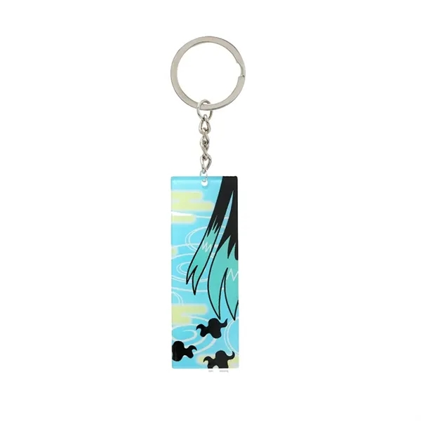 Rectangle acrylic keychain plus full color UV printing on 1 location... from ASI 37218 Athena Promo (tm)