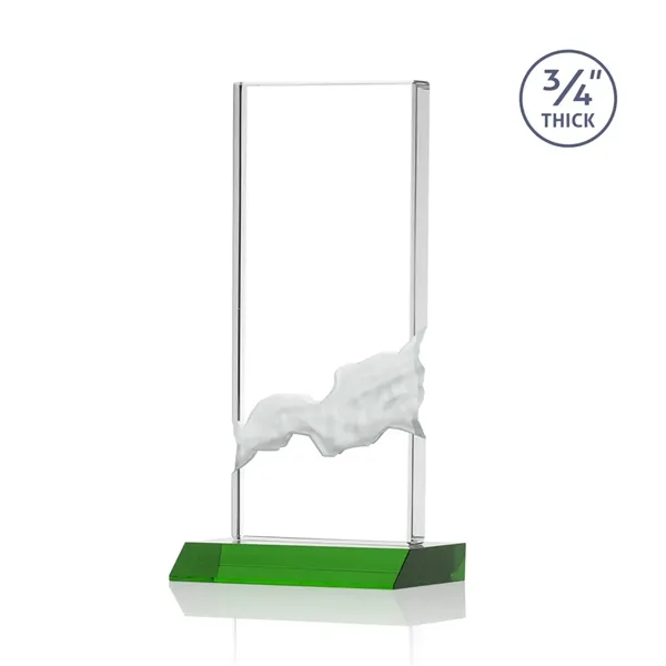 The Poole Award features a Starfire Crystal mounted on a Green... from ASI 84592 St Regis Group / St Regis