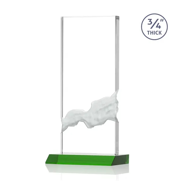 The Poole Award features a Starfire Crystal mounted on a Green... from ASI 84592 St Regis Group / St Regis