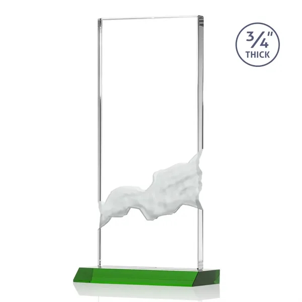 The Poole Award features a Starfire Crystal mounted on a Green... from ASI 84592 St Regis Group / St Regis