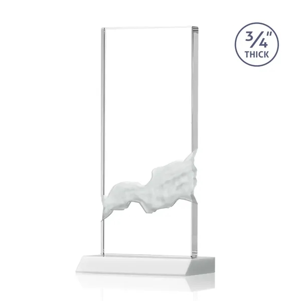 The Poole Award features a Starfire Crystal mounted on a White... from ASI 84592 St Regis Group / St Regis