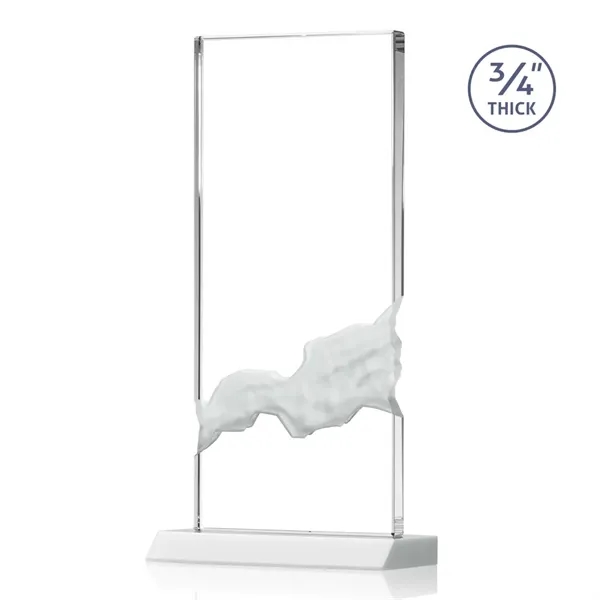 The Poole Award features a Starfire Crystal mounted on a White... from ASI 84592 St Regis Group / St Regis