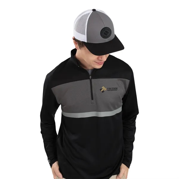 Low-Pro Trucker Cap with polyester/cotton blend and adjustable snapback.... from ASI 37461 Augusta Sportswear / Pacific Headwear