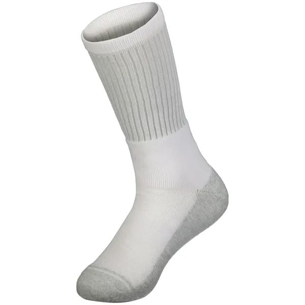 Tonal Crew Sock with moisture-wicking properties and breathable knit mesh.... from ASI 37461 Augusta Sportswear