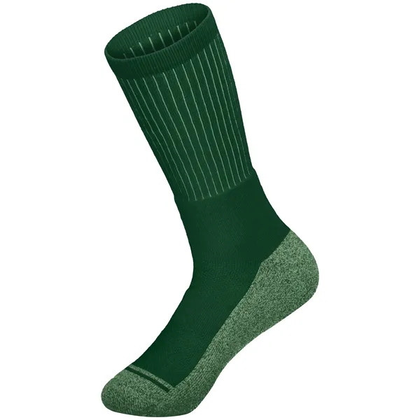 Tonal Crew Sock with moisture-wicking properties and breathable knit mesh.... from ASI 37461 Augusta Sportswear