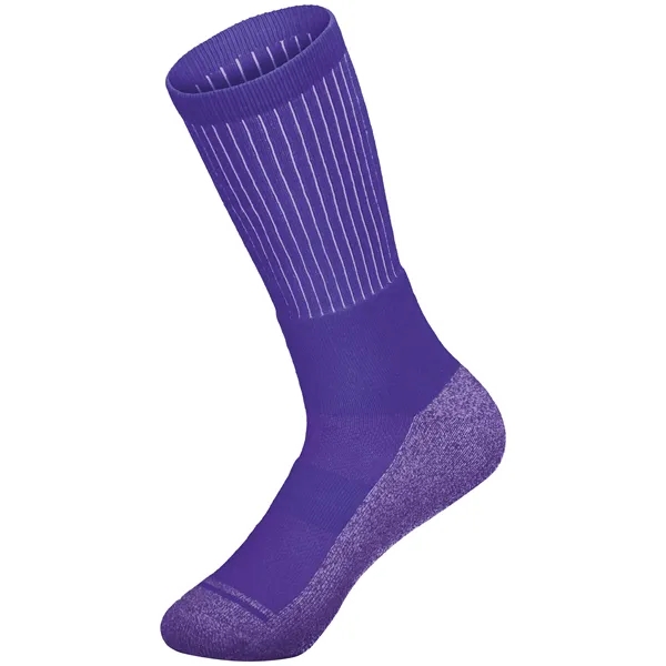 Tonal Crew Sock with moisture-wicking properties and breathable knit mesh.... from ASI 37461 Augusta Sportswear