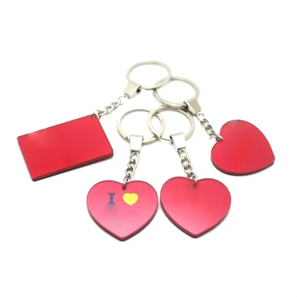 Acrylic keychain plus full color UV printing on 1 location plus... from ASI 37218 Athena Promo (tm)