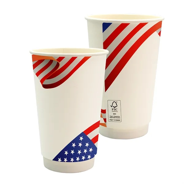 16 oz. Full Color Patriotic Paper Cup... from ASI 30208 A P Specialties / AP Specialties