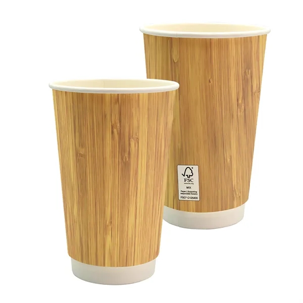 16 oz. Full Color Bamboo Pattern Paper Cup... from ASI 30208 A P Specialties / AP Specialties