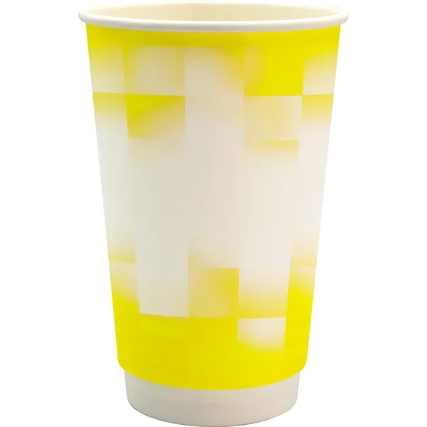 16 oz. Full Color Shaded Checkers Paper Cup... from ASI 30208 A P Specialties / AP Specialties