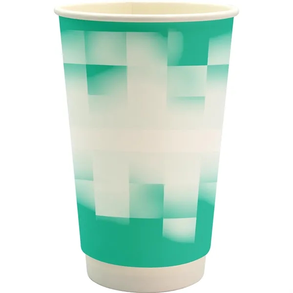 16 oz. Full Color Shaded Checkers Paper Cup... from ASI 30208 A P Specialties / AP Specialties