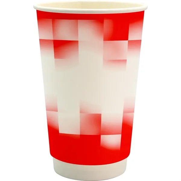 16 oz. Full Color Shaded Checkers Paper Cup... from ASI 30208 A P Specialties / AP Specialties