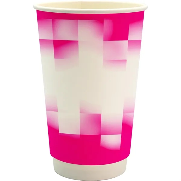 16 oz. Full Color Shaded Checkers Paper Cup... from ASI 30208 A P Specialties / AP Specialties