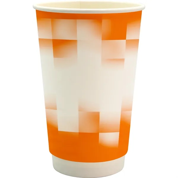16 oz. Full Color Shaded Checkers Paper Cup... from ASI 30208 A P Specialties / AP Specialties