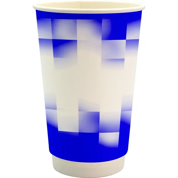 16 oz. Full Color Shaded Checkers Paper Cup... from ASI 30208 A P Specialties / AP Specialties