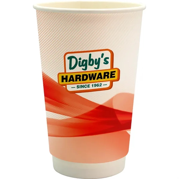 16 oz. Full Color Groovy Paper Cup... from ASI 30208 A P Specialties / AP Specialties