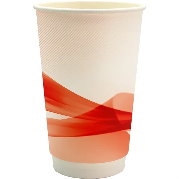 16 oz. Full Color Groovy Paper Cup... from ASI 30208 A P Specialties / AP Specialties
