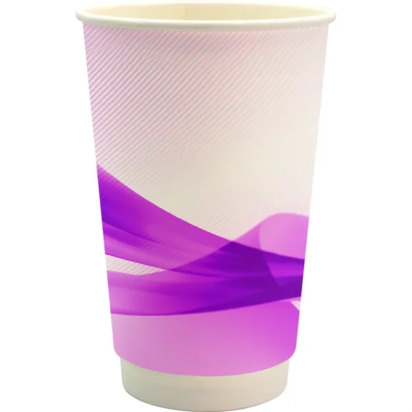 16 oz. Full Color Groovy Paper Cup... from ASI 30208 A P Specialties / AP Specialties