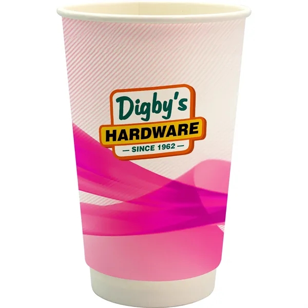 16 oz. Full Color Groovy Paper Cup... from ASI 30208 A P Specialties / AP Specialties