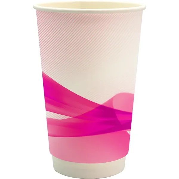 16 oz. Full Color Groovy Paper Cup... from ASI 30208 A P Specialties / AP Specialties