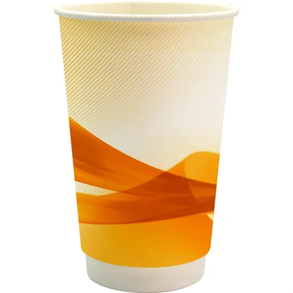 16 oz. Full Color Groovy Paper Cup... from ASI 30208 A P Specialties / AP Specialties
