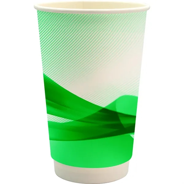 16 oz. Full Color Groovy Paper Cup... from ASI 30208 A P Specialties / AP Specialties