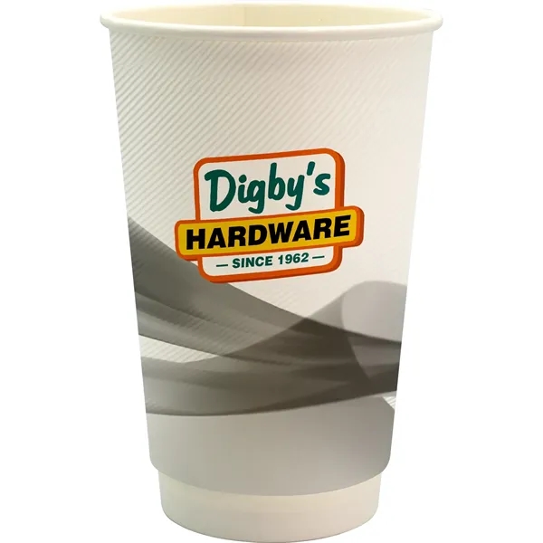 16 oz. Full Color Groovy Paper Cup... from ASI 30208 A P Specialties / AP Specialties