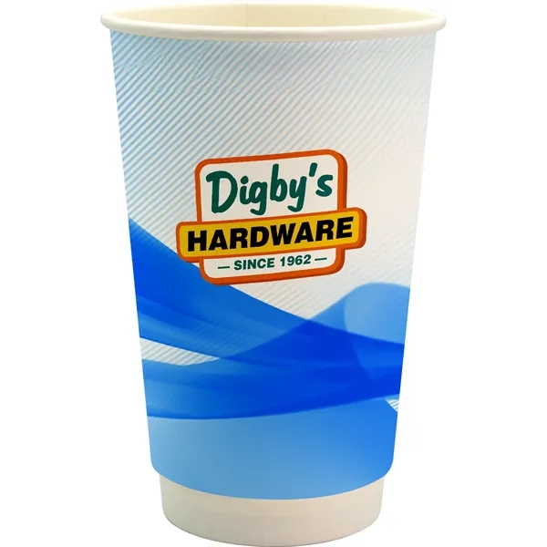 16 oz. Full Color Groovy Paper Cup... from ASI 30208 A P Specialties / AP Specialties