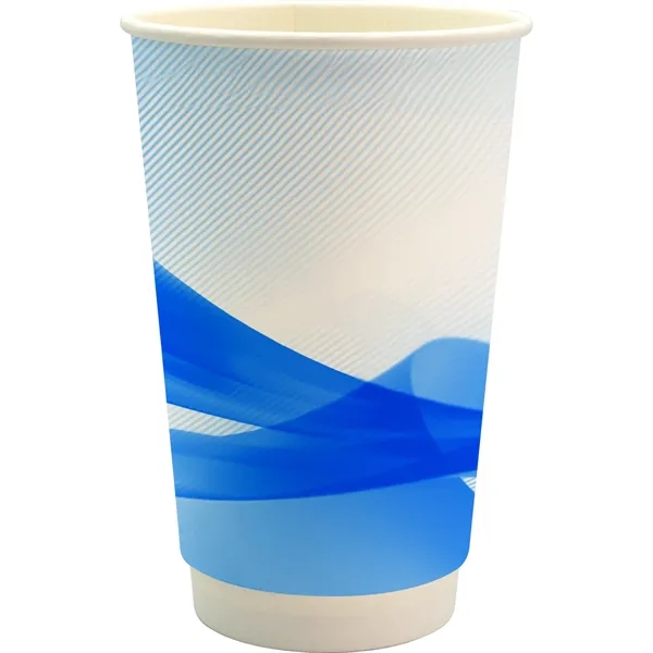 16 oz. Full Color Groovy Paper Cup... from ASI 30208 A P Specialties / AP Specialties