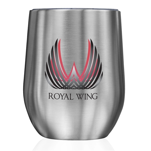 11 oz. stainless steel stemless wine glass with lid and double-wall... from ASI 39552 BEL Promo
